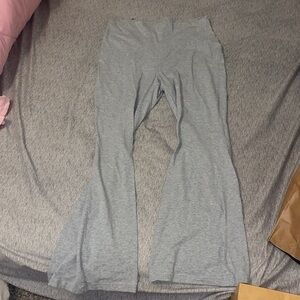 Aritzia Gray Flared Leggings